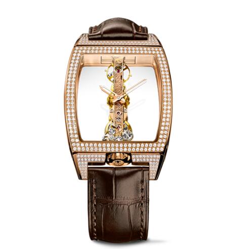 Replica Corum Golden Bridge Classic Rose Gold Diamonds Watch B113/03859 - 113.162.85/0F02 0000